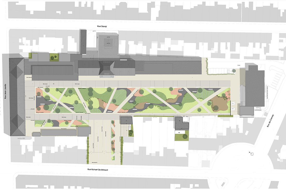 Lycée Jean Jaurès Reims plan rez-de-chaussée