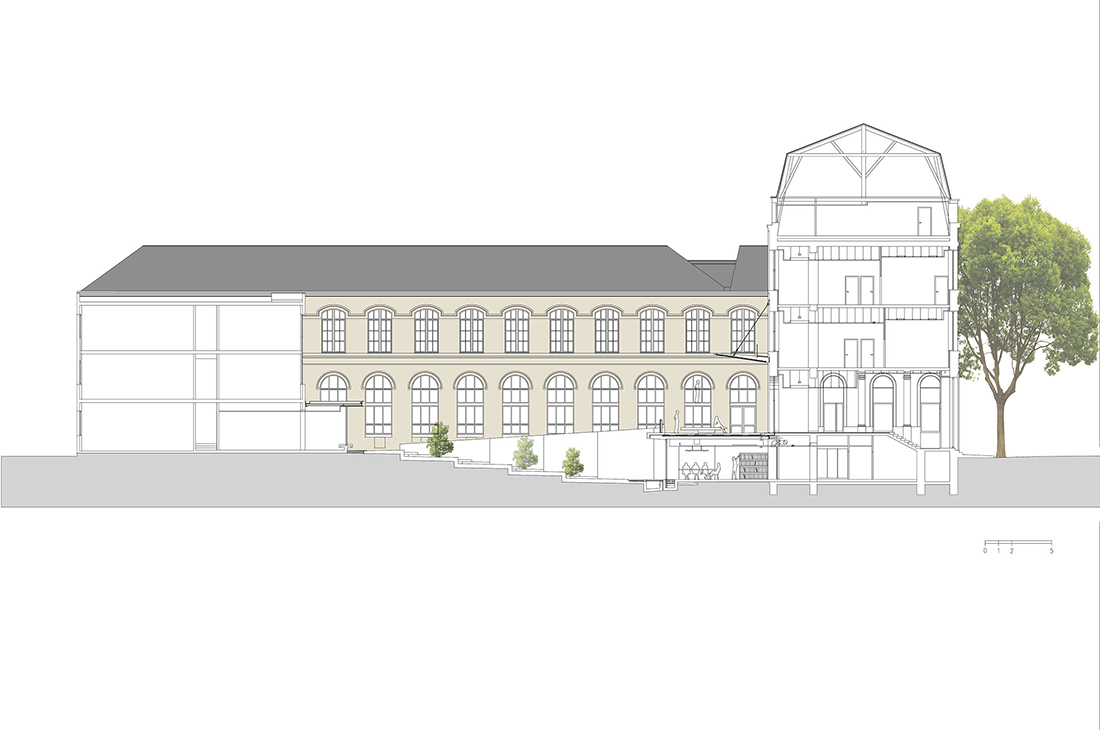 Plan 2D du lycée Libergier - Line Architecture